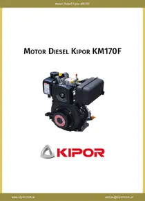 Motor Diesel Kipor KM170F - Ficha Técnica