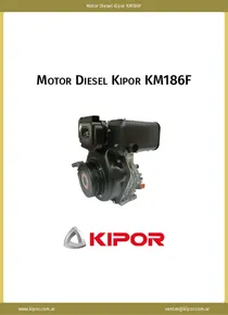 Motor Diesel Kipor KM186F - Ficha Técnica