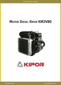 Motor Diesel Kipor KM2V80 - Ficha Técnica