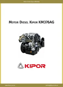 Motor Diesel Kipor KM376AG - Ficha Técnica