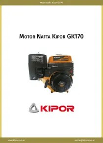 Motor Nafta Kipor GK170 - Ficha Técnica