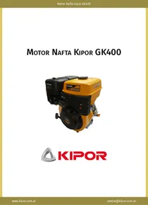 Motor Nafta Kipor GK400 - Ficha Técnica