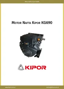 Motor Nafta Kipor KG690 - Ficha Técnica
