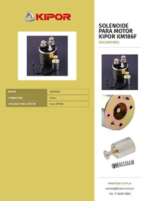 Solenoide para Motor Kipor KM186F - Folleto