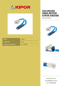 Solenoide para Motor Kipor KM2V80 - Folleto