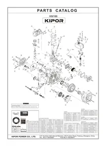 Motor Diesel Kipor KM186F - Despiece