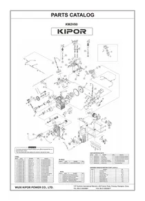 Motor Diesel Kipor KM2V80 - Despiece